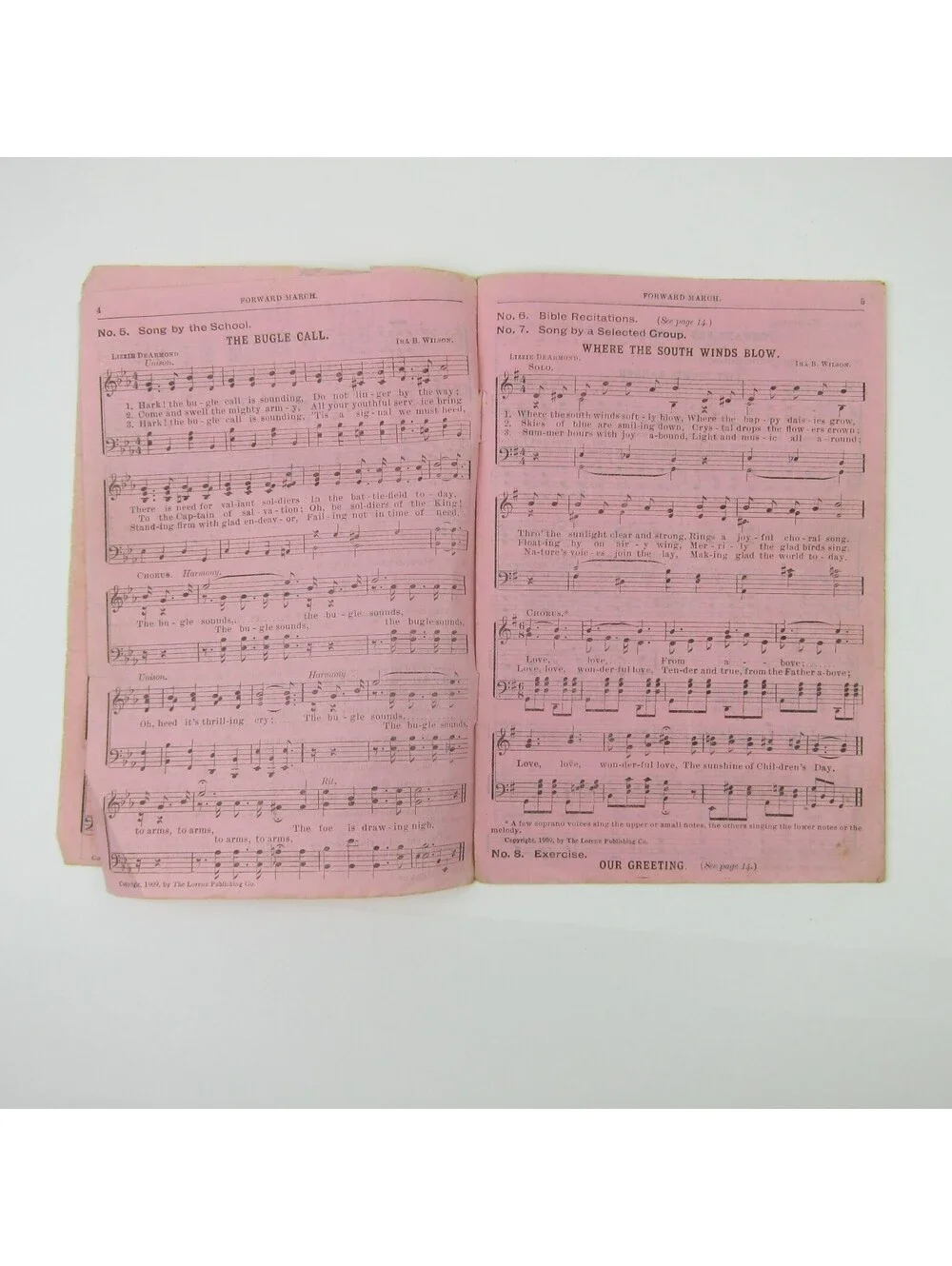 Sheet Music Rally Day Sampler Lorenz Publishing Co Dayton Ohio Antique 1909 RARE